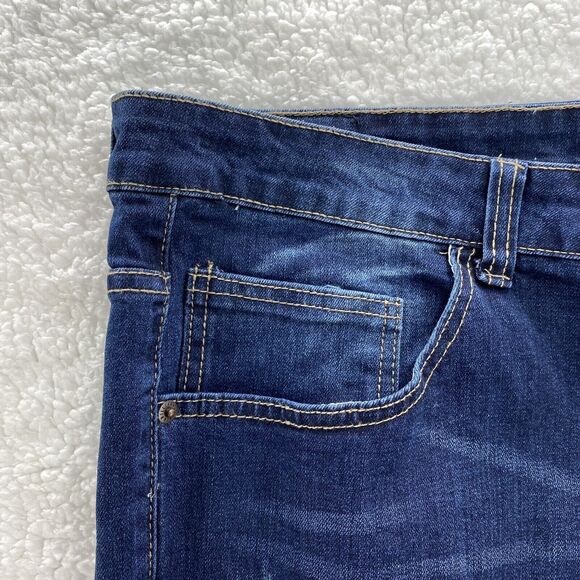 Henry & William Jeans Mens 42x32 Blue Relax Fit Distressed American Preppy Denim - Picture 5 of 16